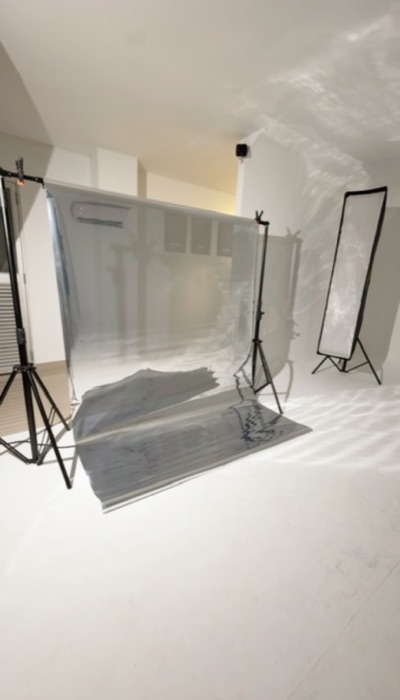 Backdrop y reflectores del estudio